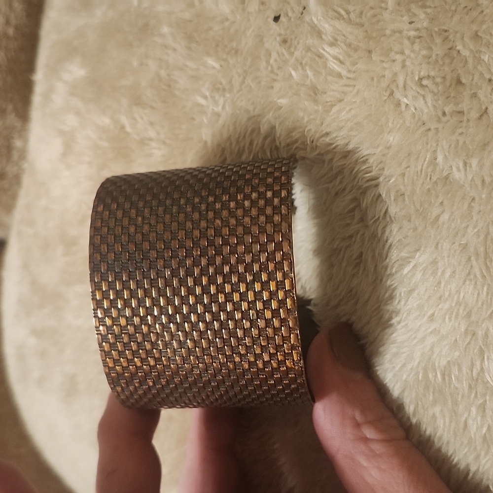 Brass cuff bracelet